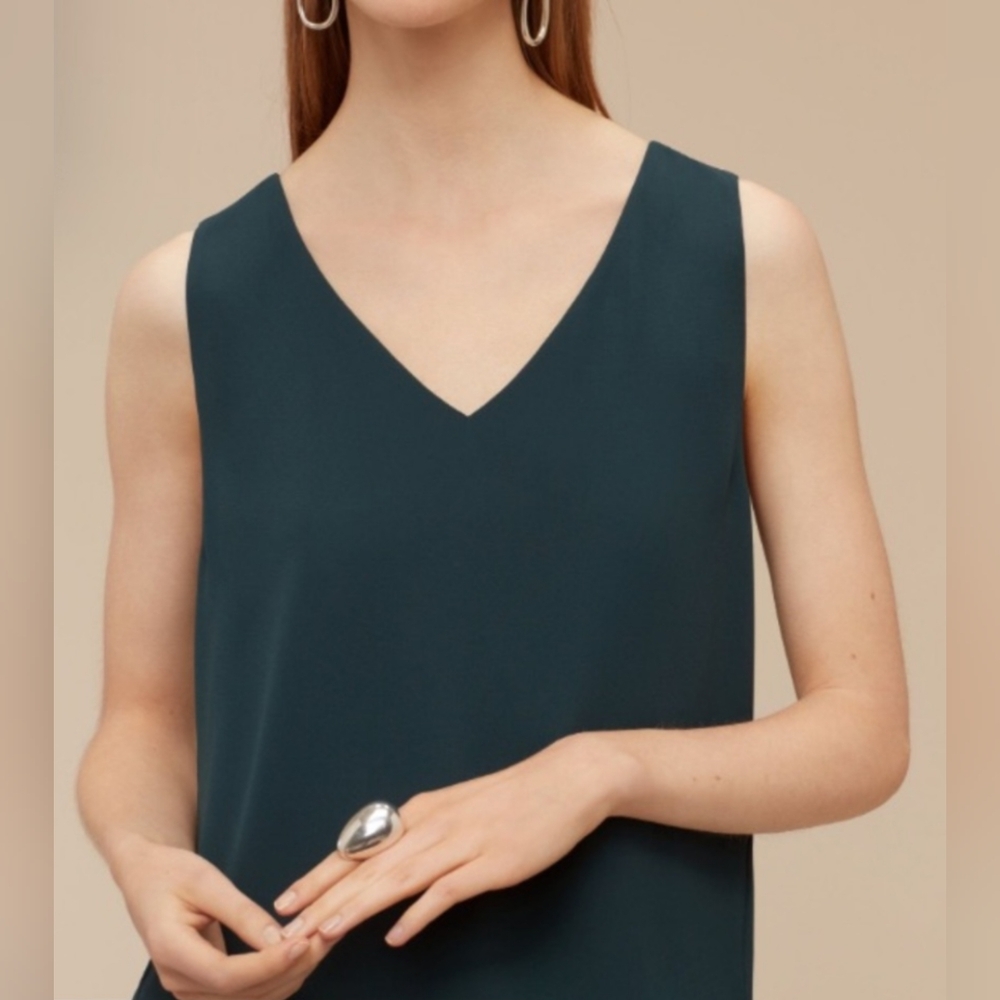 Babaton Sleeveless V-Neck Blouse